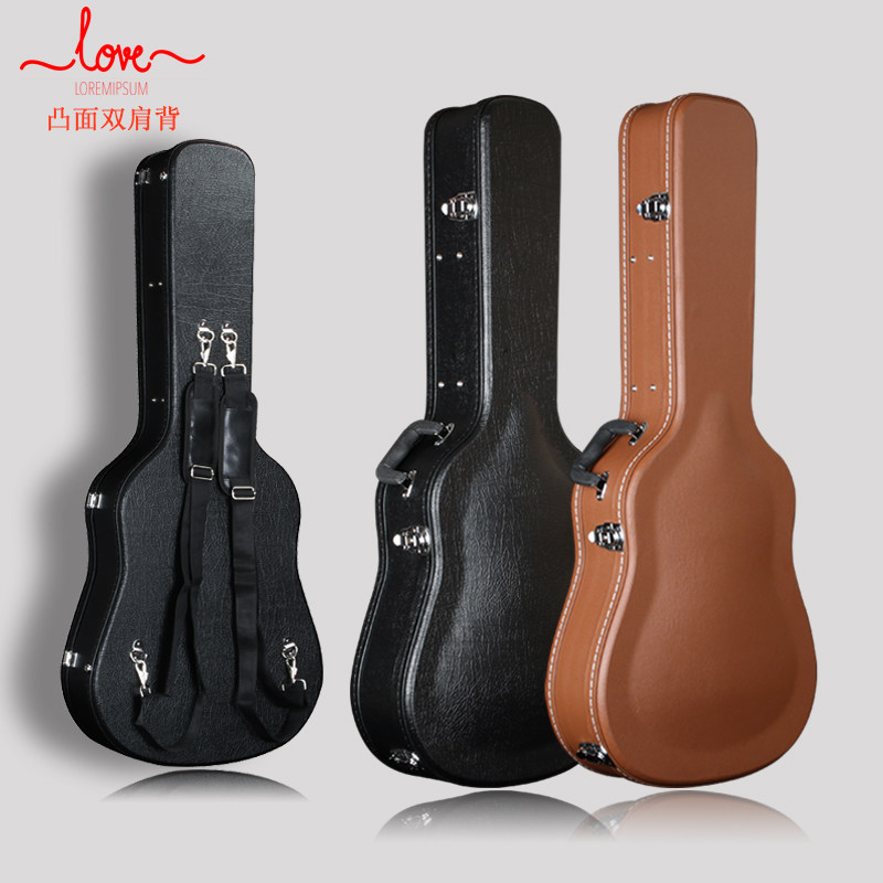 吉他琴盒40寸41寸木吉他皮箱硬盒民谣吉它箱防水抗压可托运吉他盒