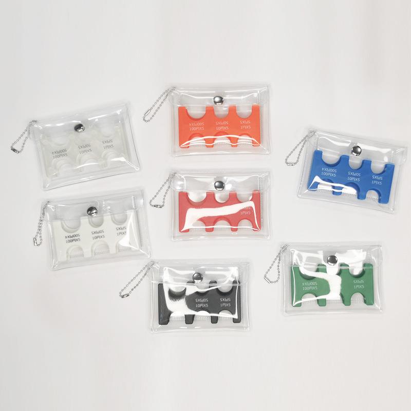 日本硬币夹零钱收纳包便携小包日币分类零钱包旅行PVC透明卡包