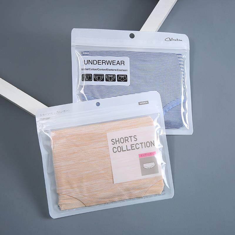 男士女士通用透明独立内裤包装袋子牛皮纸服装内衣自封袋pe拉链袋