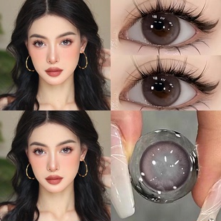 kirofairry呢喃甜梦棕美瞳半年抛大直径黑鸦礼服隐形眼镜同款3ST