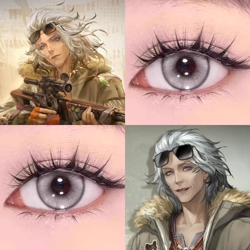 无期迷途荷尔加COS美瞳云舞灰太空银灰婵娟钢铁灰白沙银凪弥纱AH