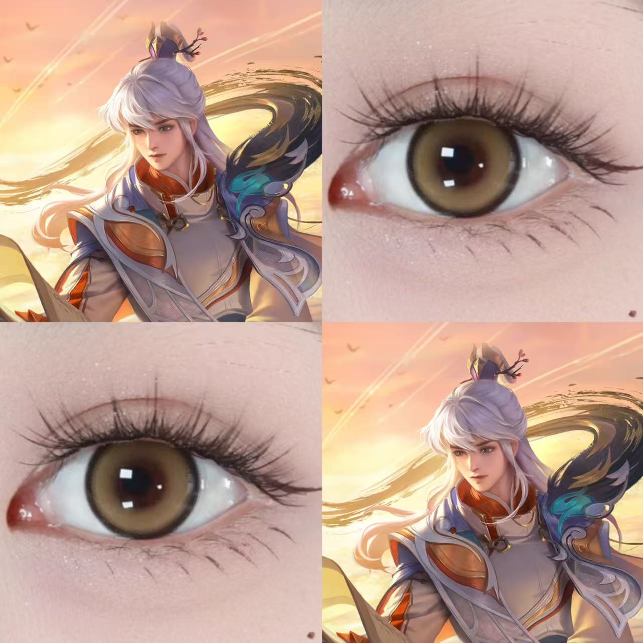 奕星滕王阁序cos美瞳棕色王者荣耀小貔貅小貔貅还原男显色日抛ah