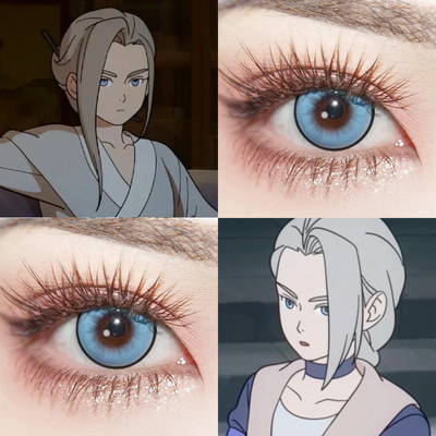 鹿野cos美瞳罗小黑战记2奶冻冰球蓝薄荷蓝天气之子希望蓝神迹蓝AH