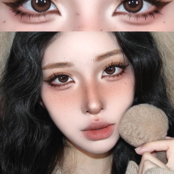 MIMIPARK年抛松月海珀紫醉金迷知名浪漫大直径显色美瞳2片6st