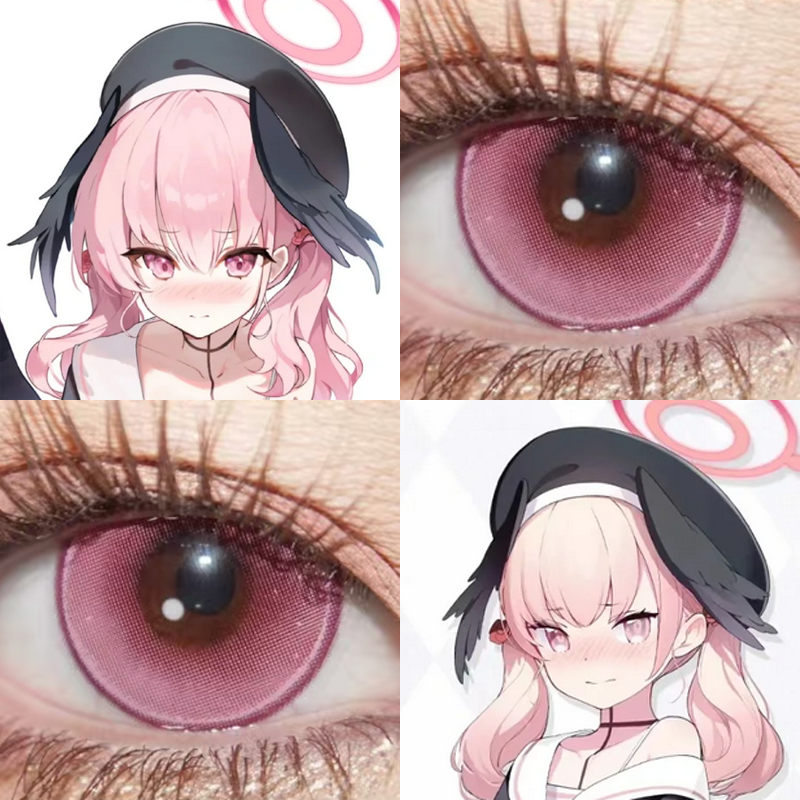 下江小春cos美瞳日抛蔚蓝档案碧蓝航线玫瑰精灵藕花粉漫展女佳AH