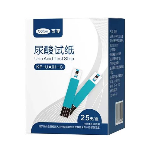 可孚KF-UA01-C型逸测尿酸试纸UA02-C/UA03-C尿酸测试仪试条20片af