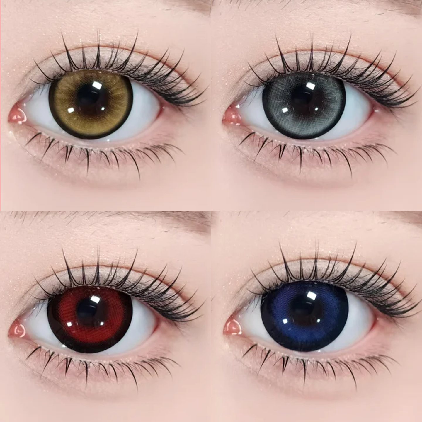 Lenspop美瞳cos日半年抛璃晶幻影银灰金棕宇智波佐助朱迪尼克舒bs