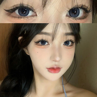 上新】候鸟信使美瞳半年抛两片装蓝色大直径近视彩色隐形眼镜6tb