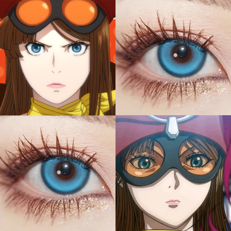 冈田百合子cos美瞳日半年抛假面骑士新月池蓝半月蓝水灵珠舒bs