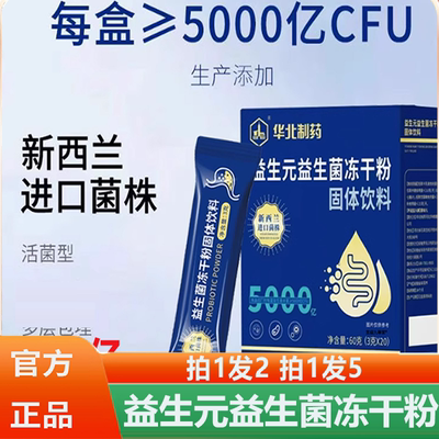 华北制益生菌官方正品旗舰店益生菌冻干粉B420明星菌株3HV