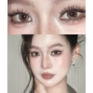 glamup美瞳琥珀光棕色半年抛2025新款大小直径隐形眼镜旗舰店6st