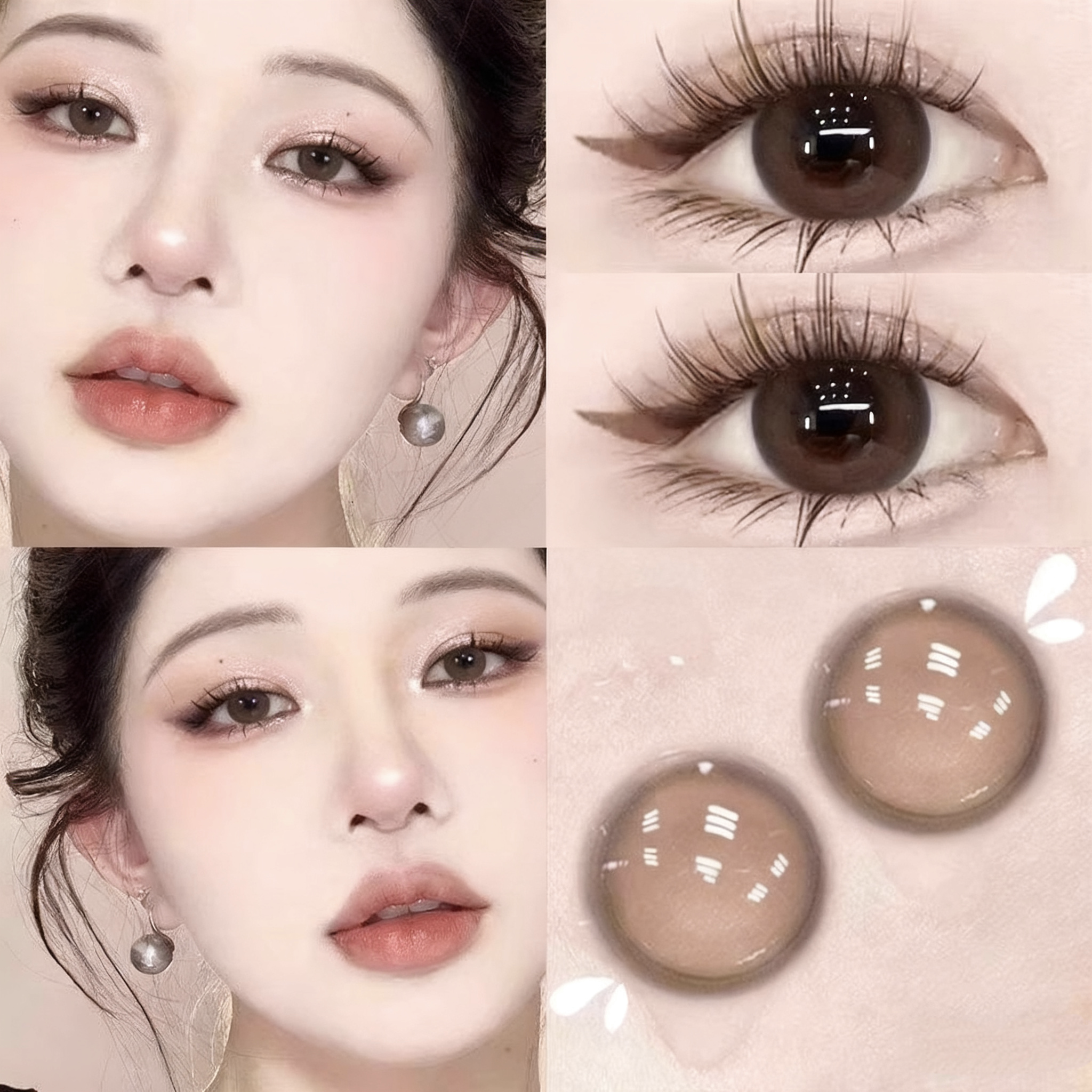 【婚礼美瞳】日抛10片装新娘自然小直径棕色正品官方旗舰店6st