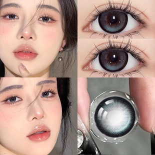 lenonade蓝调时刻美瞳半年抛大小直径蓝色混血隐形眼镜带度数3tb