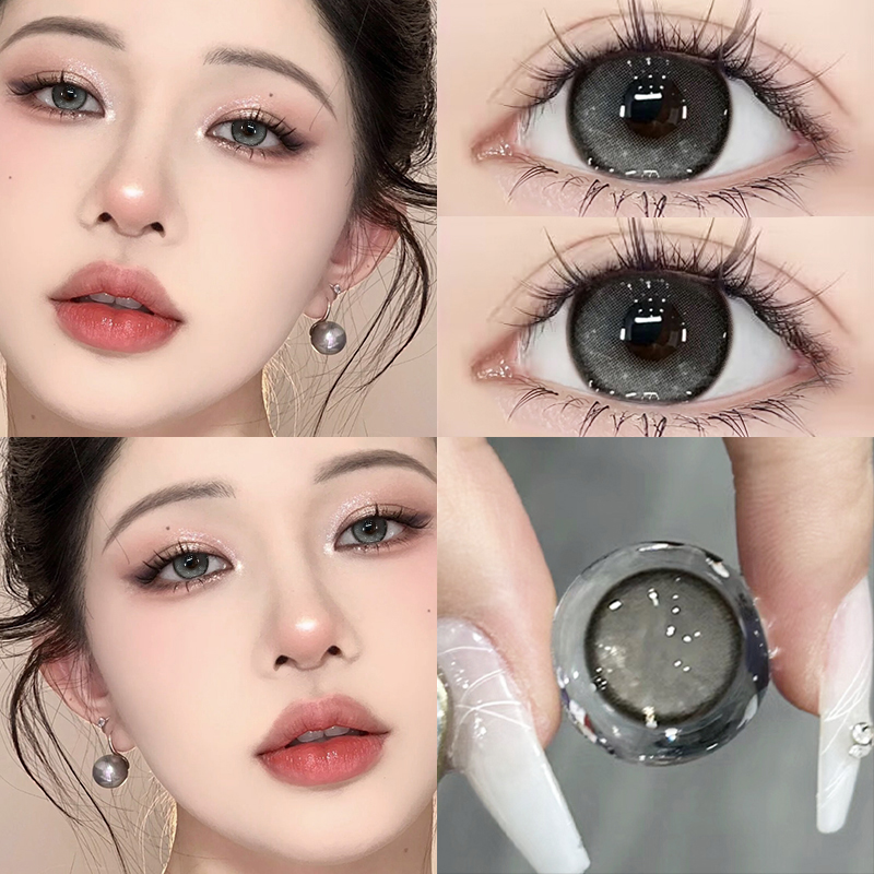 medios小鹿仙灰色混血美瞳半年抛棕色隐形眼镜年抛旗舰店正装CST