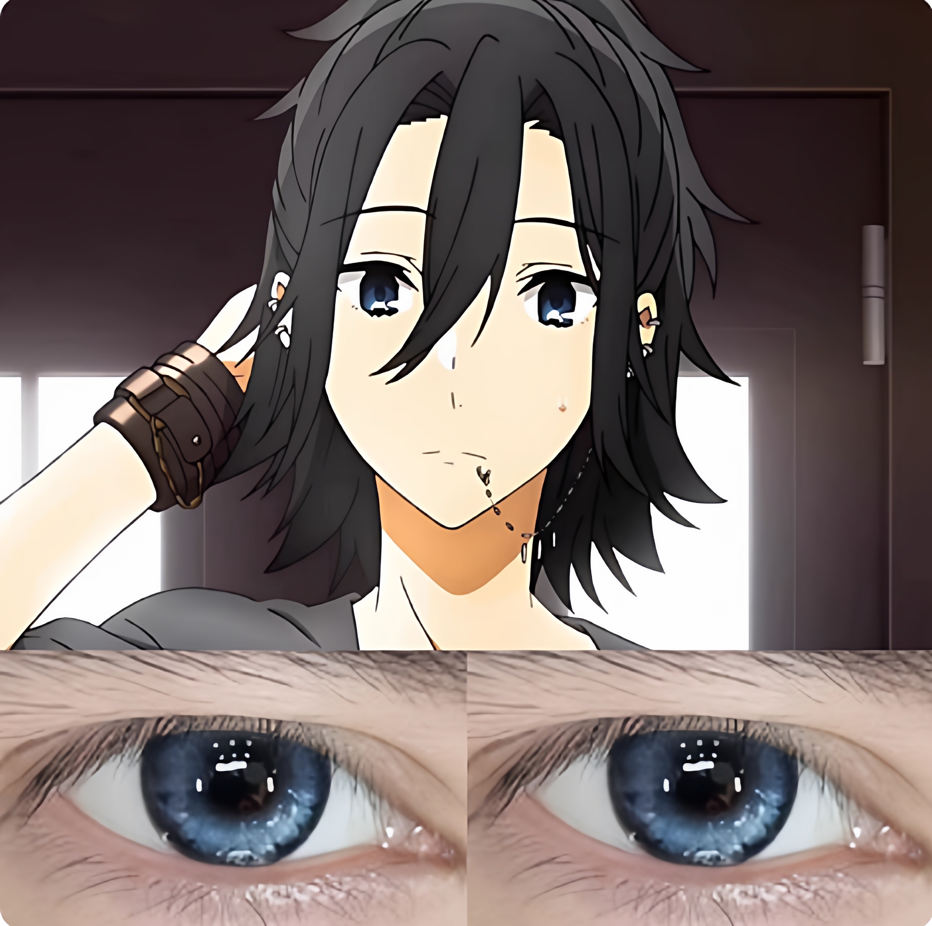 宫村伊澄cos美瞳日抛十片装蓝色小大直径隐形眼镜显色漫展6tb