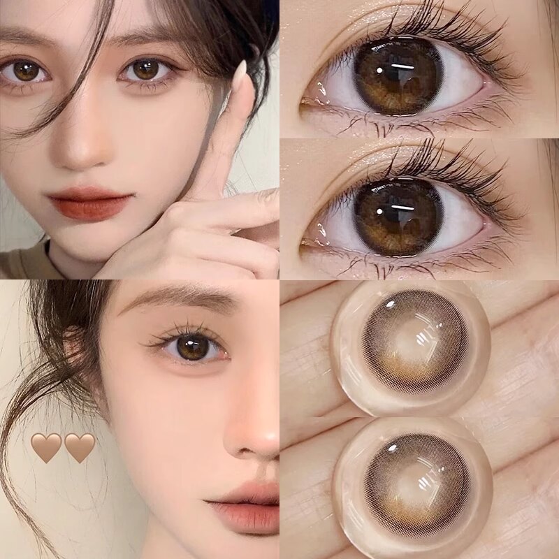 财阀千金美瞳日抛肉松团子10片5片一次性彩色隐形眼镜旗舰次抛7ST
