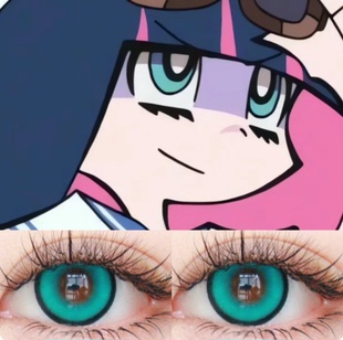 吊带袜天使cos美瞳P姐S妹半年抛大直径彩色显色隐形眼镜漫展6tb