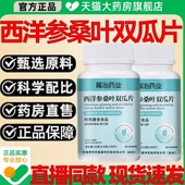 扁冶治药业西洋参桑叶双瓜片正品 官方旗舰店直播同款 降调糖片1gv