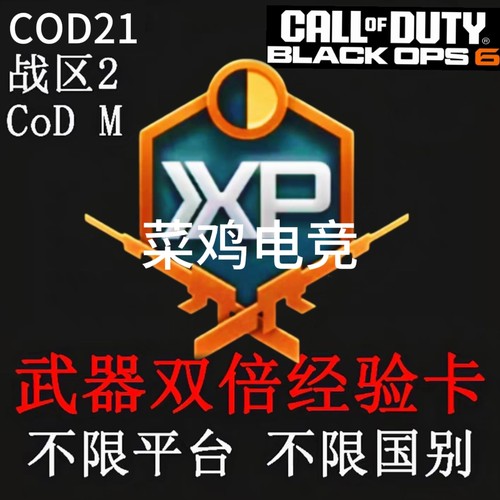 使命召唤21双倍经验卡COD21黑色行动6激活码CDK武器升级双倍经验