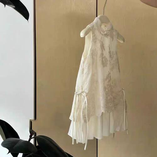 【素颜,以实拍图为准】SC124刺绣女童夏季新中式连衣裙国风