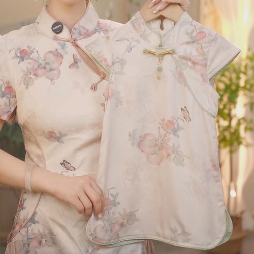 【石榴醉】SC121女童夏季新款2025新中式旗袍裙