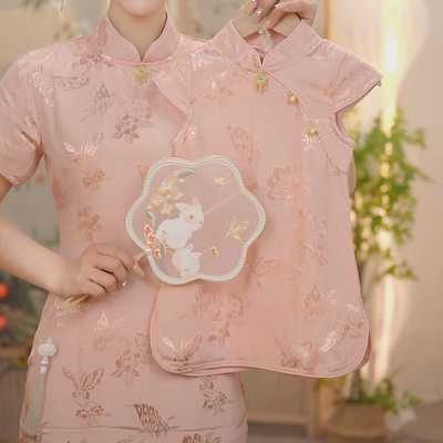 亲子 现货【樱落】 SC070新中式国风2025新款女童夏季清凉旗袍裙