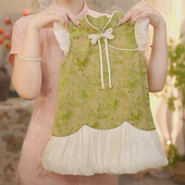 清欢 SC131女童夏季 新款 现货 2025新中式 国风旗袍裙