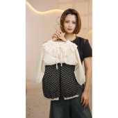 套装 现货 秋季 花边衬衣碎花裤 刺绣衬衣套装 AC973女童韩版