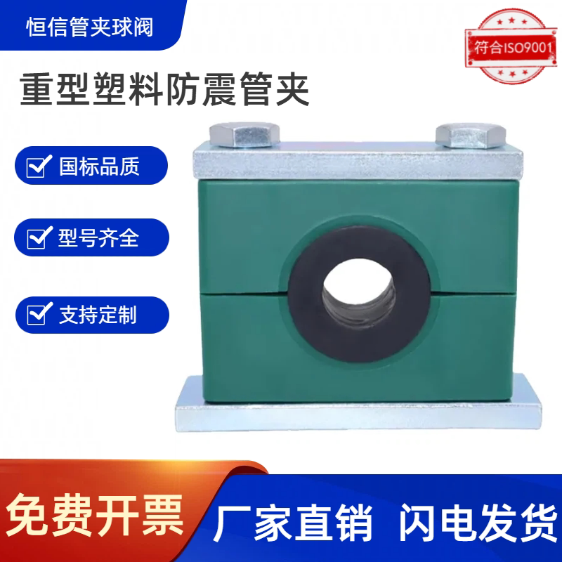 恒信重型塑料管夹镀锌防震定制图片