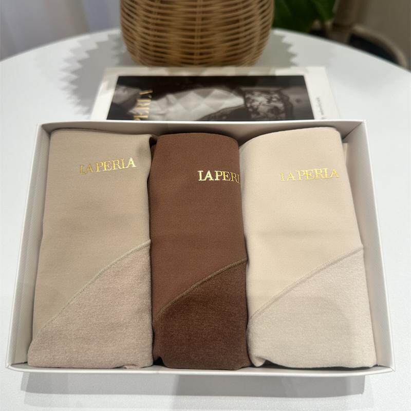 高腰无痕磨毛女暖宫内裤