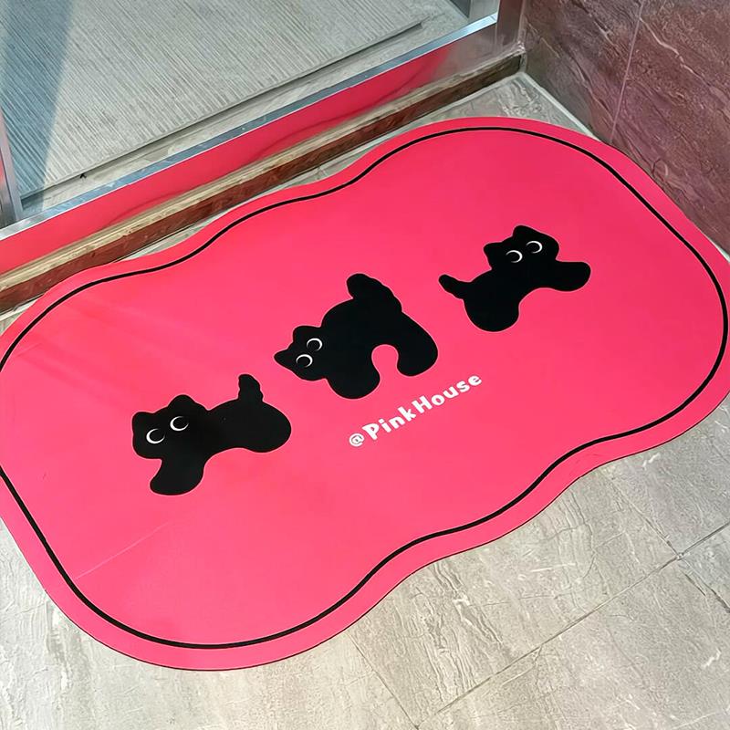 猫咪浴室防滑垫防摔地垫洗澡专用门口吸水卫生间入户门垫进门阳台