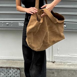 百搭双面麂皮绒休闲通勤设计手提单肩包包 时尚 清清新品 网红同款