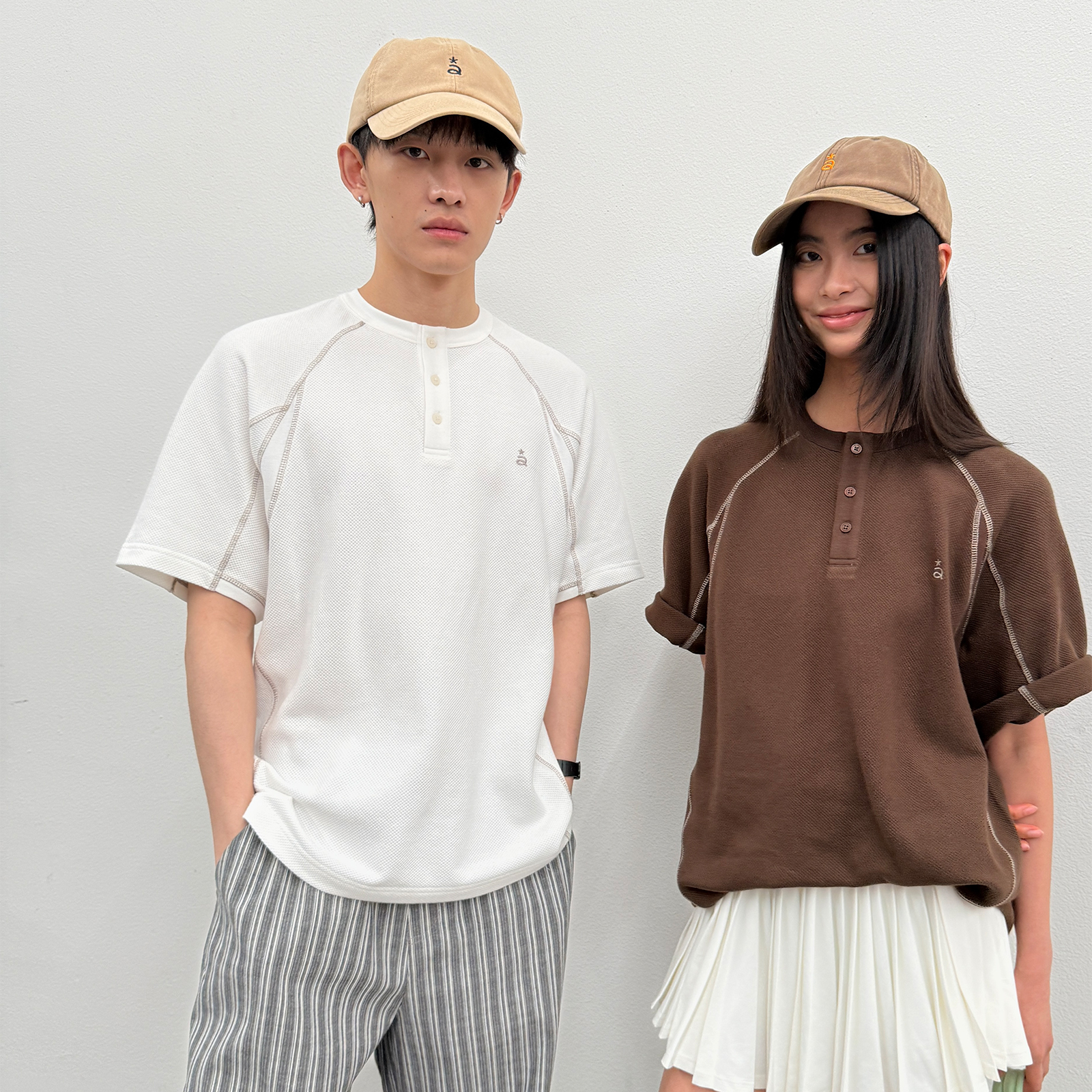 ROARINGWILD华夫格短袖T恤