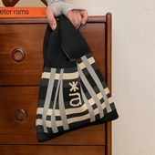 arch 咆哮野兽 roaringwild 黑色 灰色编织手提包