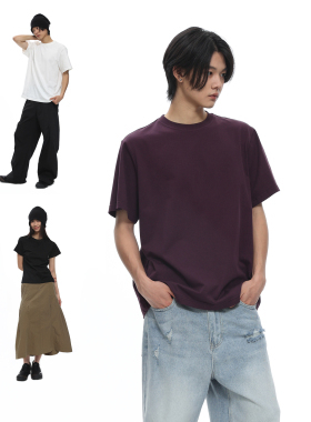 roaringwild a arch 咆哮野兽 宽松基础款上衣美式t恤潮牌短袖男