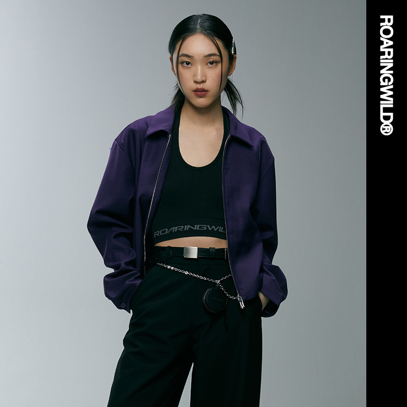 Roaringwild黑色无缝编织背心