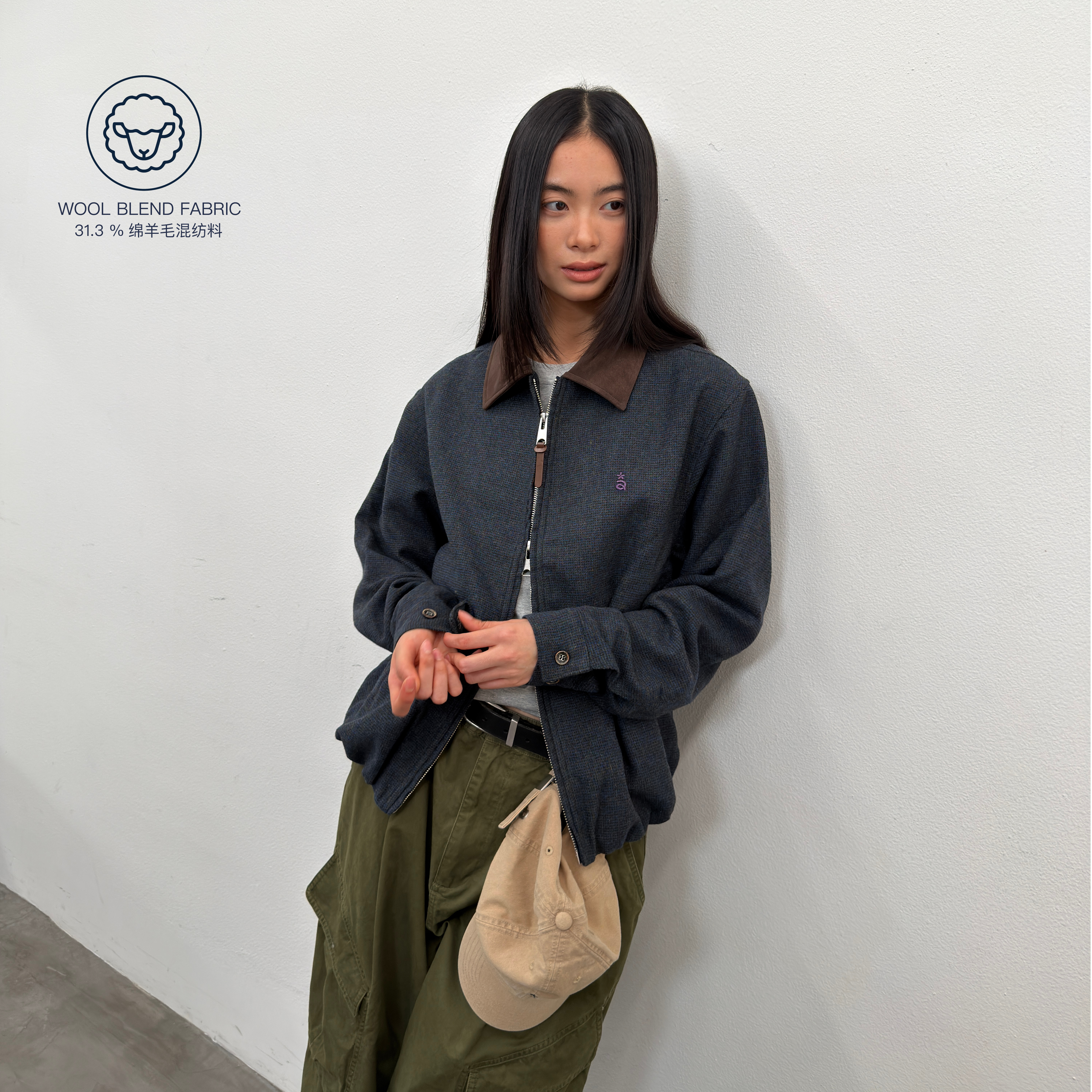 roaringwild翻领短裤夹克外套