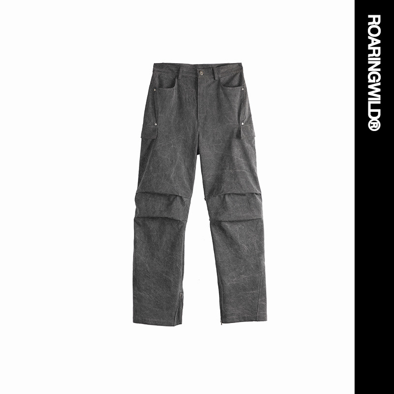 咆哮野兽斑驳自主变形工装长裤