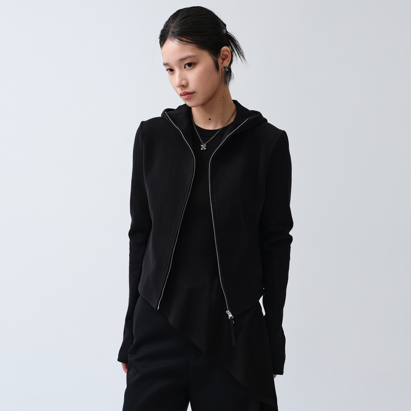 ROARINGWILD 主线系列 Cropped 拉链连帽卫衣