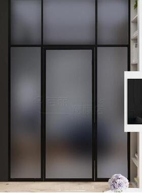 油砂玻璃贴膜透光不透明客厅移门浴室防走光简约灰色防爆装饰贴纸