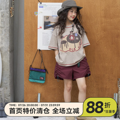 OLAMIMI亲子夏胡桃夹子短袖T恤