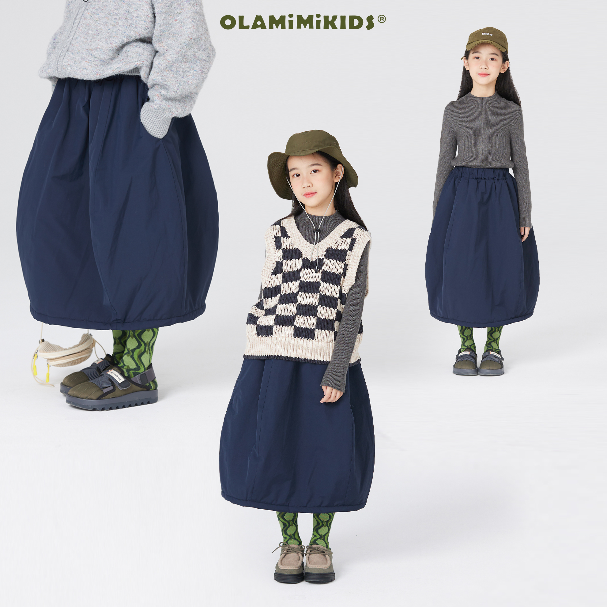 气球裙半身裙保暖蓬蓬裙防风保暖