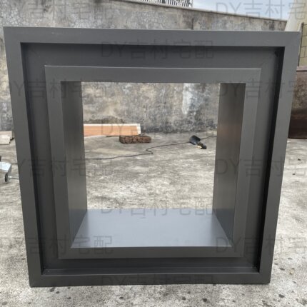 新中式铝合金外窗套带导水线灯带槽别墅自建房防水阳台窗套线仿古