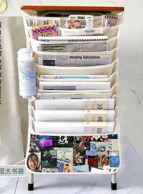 赵雷周边同款应援挂书袋多功能课桌收纳袋小中大学学生大容量挂袋