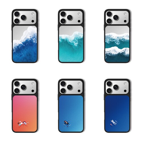 夏日海洋海浪系列手机壳磁吸Magsfae适用iPhone17promax苹果16/15PM/14plus/13/12防摔硬壳