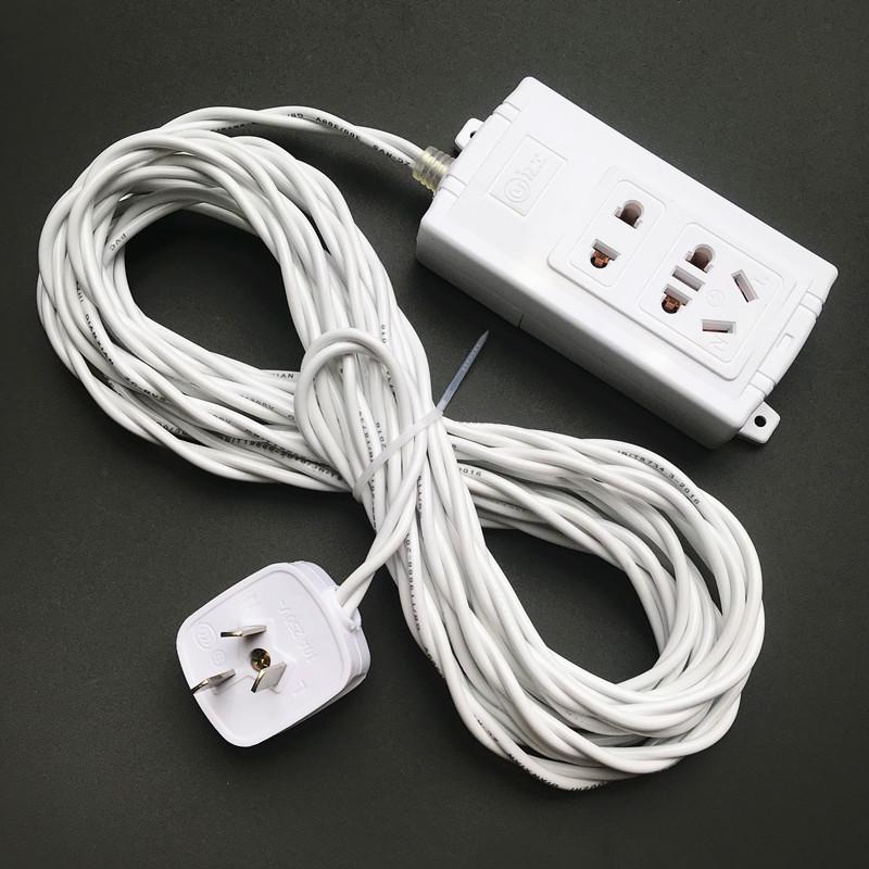 家用电线防水线花线带插头防晒线双绞线插板线灯头线充电线延长线