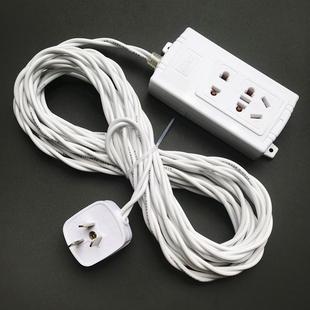 家用电线防水线花线带插头防晒线双绞线插板线灯头线充电线延长线