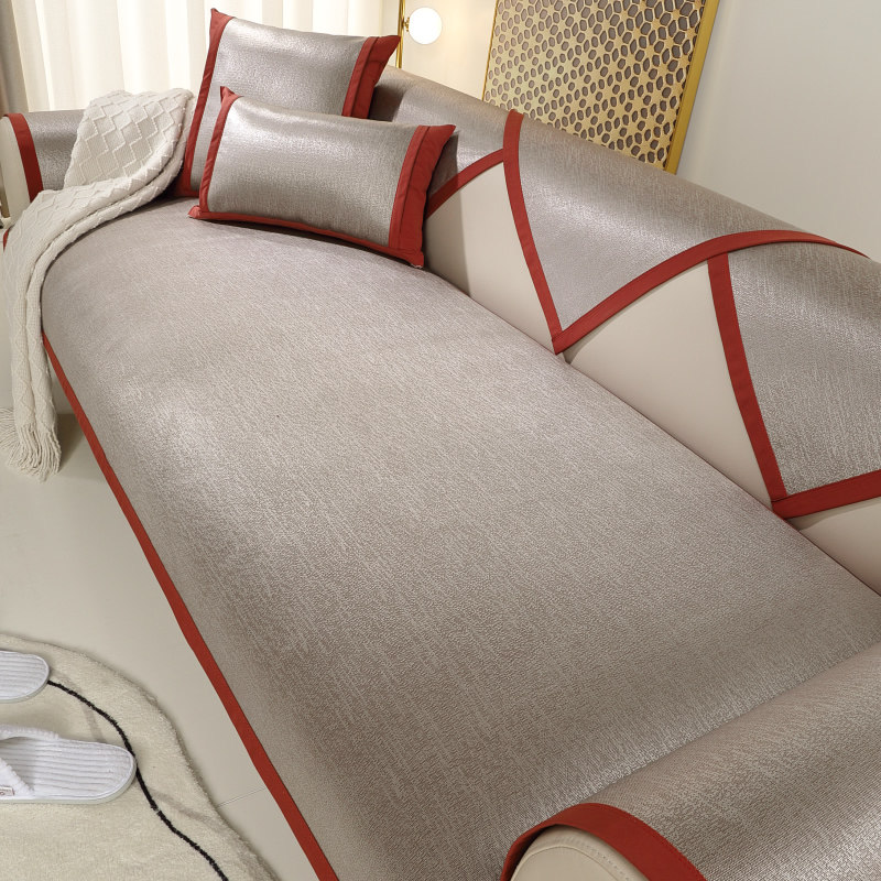 夏季冰丝沙发垫凉席凉感沙发垫坐垫子夏天款防滑沙发套罩防猫抓