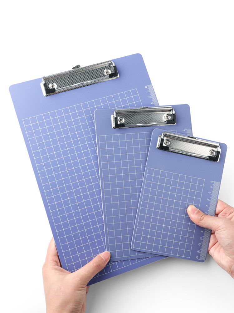 文件夹夹板硬 3个装写字夹板 加厚塑料平夹子a4板夹子办公文具垫