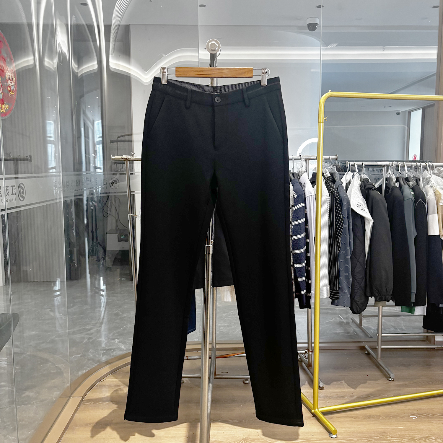 H家垂感四面弹商务抗皱休闲裤